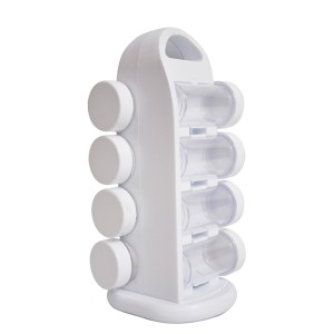 PORTA TEMPERO GIRATÓRIO DE PLASTICO 8 POTES - WN0412