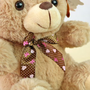 URSINHO DE PELÚCIA COM LAÇO DE POLIESTER 23CM - FC2700-BG