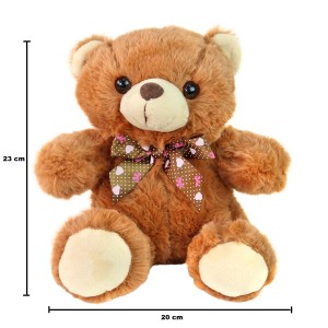 URSINHO DE PELÚCIA COM LAÇO DE POLIESTER 23CM - FC2700-MR