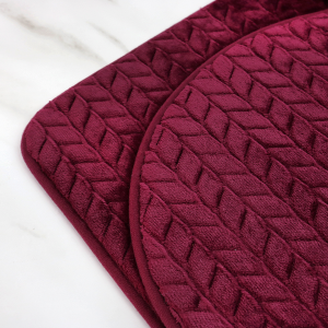 JOGO DE TAPETE PARA BANHEIRO DE SOFT COM 3 PEÇAS - CZ19363-VN