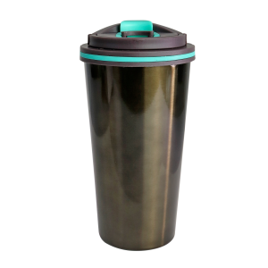 COPO TÉRMICO EM AÇO INOX COM TAMPA 450ML - HG85061-CHUMBO