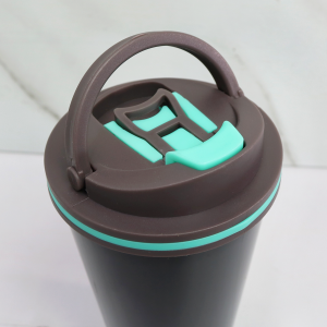 COPO TÉRMICO EM AÇO INOX COM TAMPA 450ML - HG85061-PT