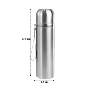 GARRAFA ISOTÉRMICA COM TAMPA E ACIONAMENTO CLICK 450ML - HG83536-PTA