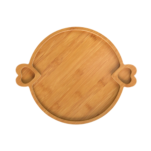 PETISQUEIRA REDONDA DE MADEIRA COM ALÇA DE CORAÇÃO 26CM - MG5258