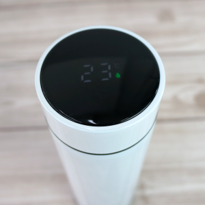 GARRAFA ISOTERMICA AÇO COM INFUSOR E VISOR TOUCH EM LED 380ML - 5244-BR