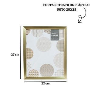 PORTA RETRATO DE PLÁSTICO 20X25CM - 4736-A