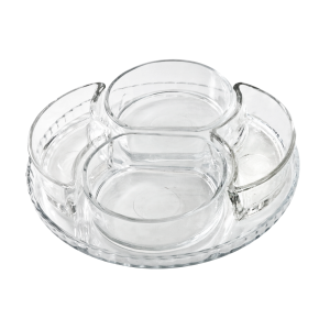 JOGO PETISQUEIRA DE VIDRO COM 5PCS - BM1147