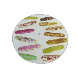 BANDEJA DE VIDRO 2 ANDARES PARA DOCES - MODELO F - 4142-F