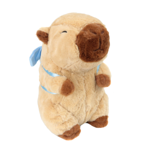 PELUCIA CAPIVARA COM MOCHILA DE CACHORRINHO NAS COSTAS - FE7518BG-C