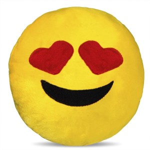 ALMOFADA PELUCIA  EMOJI APAIXONADO 28 X 30 CM - 31300186