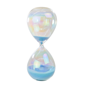 AMPULHETA DE VIDRO FURTA-COR DE 30MINUTOS 20CM- 6488-D