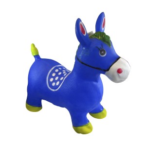 CAVALINHO UPA UPA DE BORRACHA AZUL COM SOM E LUZ - COM INMETRO - A97001-AZ