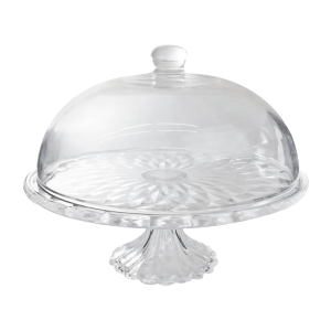 BOLEIRA CENTRO DE MESA DE VIDRO COM TAMPA - 88336
