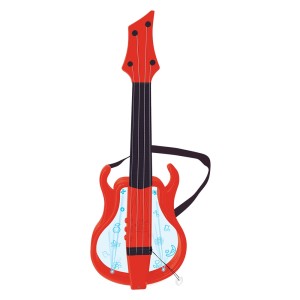 GUITARRA MUSICAL STARS COM LUZES 02 MODOS VERMELHA COM INMETRO - DMT5382-VM