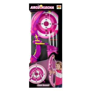 BRINQUEDO ARCO E FLECHA SPORT PLUS COM LUZ - ARCO 62 CM - COM INMETRO - DMT5451
