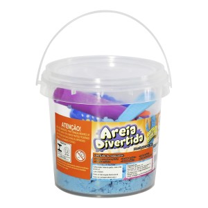 AREIA DIVERTIDA DE MODELAR BALDE 400 GR - COM INMETRO - DMT5337