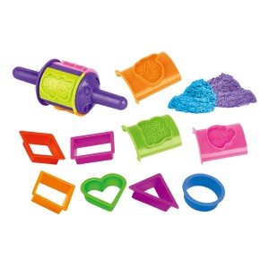 AREIA DIVERTIDA DE MODELAR 600GR COM 15 PEÇAS - COM INMETRO - DMT5125