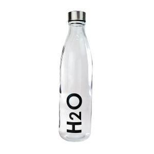 GARRAFA EM VIDRO TRANSPARENTE COM TAMPA DE ROSCA 1 LITRO - GA10014