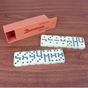 MINI,JOGO,DOMINÓ,PLÁSTICO,28PEÇAS,CAIXAPLASTICA,IM42066