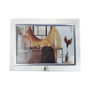 PORTA RETRATO DE VIDRO HORIZONTAL 15X10CM - SXXK134G
