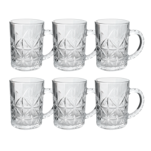 JOGO DE CANECAS MOON STONE 6 PEÇAS 190ML - 88069