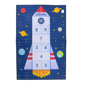 TAPETE PARA ATIVIDADES INFANTIL DE POLIESTER ANTIDERRAPANTE 80X120CM - CZ23749-G