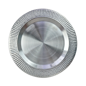 SOUSPLAT DE INOX 32CM COM DETALHES NA BORDA - CA12687