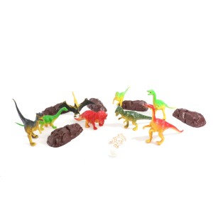 KIT DINOSSAUROS DE PLASTICO 18 PEÇAS - FF-1195