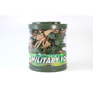 BRINQUEDO KIT MILITAR DE PLASTICO COM 70 PEÇAS - COM INMETRO - FF-0215