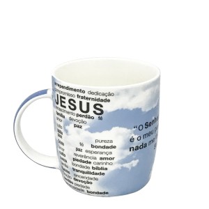 CANECA PORCELANA MENSAGENS RELIGIOSAS 320 ML - DMP4233