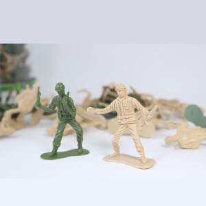 BRINQUEDO KIT MILITAR DE PLASTICO COM 70 PEÇAS - COM INMETRO - FF-0215