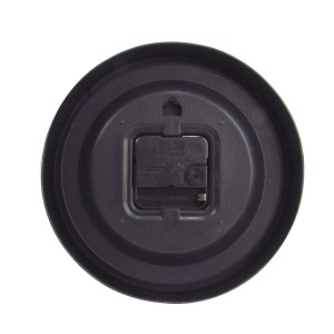 RELOGIO DE PAREDE DE PLASTICO CONTINUO PRETO 20 CM - 3311-PT