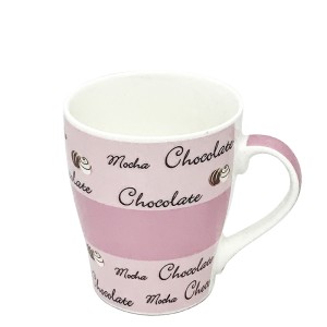 CANECA PORCELANA ROSA 300 ML - BFSD0832