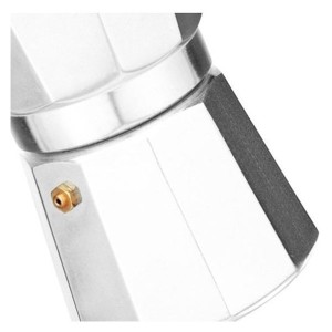 CAFETEIRA TIPO ITALIANA DE ALUMINIO 150 ML PARA 3 XICARAS 50 ML - CA003