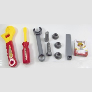 BRINQUEDO KIT FERRAMENTAS DE PLASTICO COM 11 PEÇAS - COM INMETRO - JB382