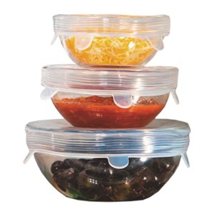 JOGO DE TAMPAS DE SILICONE PROTETOR DE ALIMENTOS COM 6 PEÇAS 6,5 CM A 19,5 CM