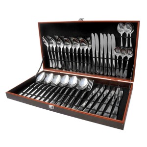 FAQUEIRO AÇO INOX MESA E CHA NO ESTOJO 42 PEÇAS - CA12020