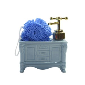 PORTA SABONETE LIQUIDO RETRÔ COM ESPONJA 350 ML - 2KB99117-AZ