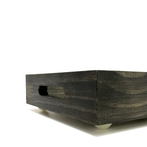 BANDEJA 15X25 COM ESPELHO E PÉS EM PEROLA - 387