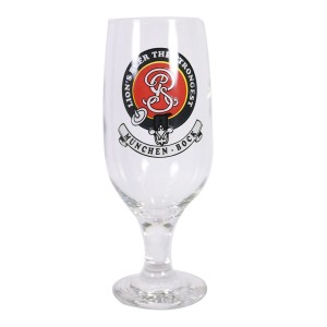 TAÇA DE VIDRO FLORIPA PARA CERVEJA RETRÔ MUCHEN BOCK -  300 ML - 17 CM - MODELO 09 - 07732-9