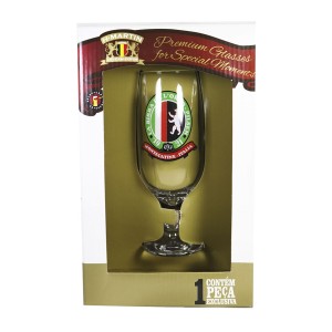 TAÇA DE VIDRO FLORIPA PARA CERVEJA RETRÔ MONTECATINE ITALIA-  300 ML - 17 CM - MODELO 11 - 07732-11