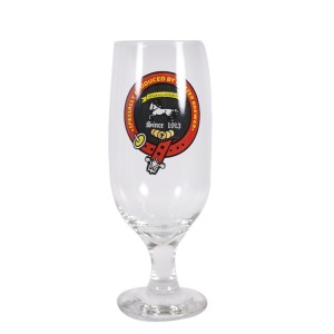 TAÇA DE VIDRO FLORIPA PARA CERVEJA RETRÔ SINCE 1913-  300 ML - 17 CM - MODELO 12 - 07732-12