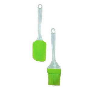 KIT COM ESPATULA E PINCEL DE SILICONE PARA COZINHA 2 PÇS - WF0630-VD