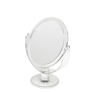 ESPELHO DE MESA REDONDO ACRILICO TRANSPARENTE 12,7 CM - WM1001