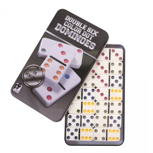 JOGO DE DOMINÓ DE MELAMINA COM 28 PÇS - NS1395