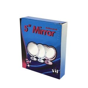 ESPELHO DE MESA REDONDO ACRILICO TRANSPARENTE 12,7 CM - WM1001