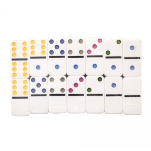 JOGO DE DOMINÓ DE MELAMINA COM 28 PÇS - NS1395