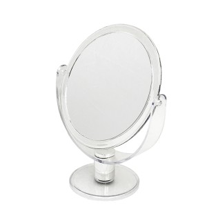 ESPELHO DE MESA REDONDO ACRILICO TRANSPARENTE 17,78 CM - WM1002