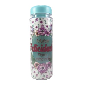 GARRAFA DE PLÁSTICO COM TAMPA ROSQUEAVÉL 500 ML - HG79046-TI