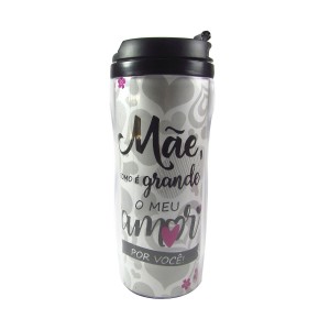 COPO DE PLÁSTICO COM TAMPA ROSQUEAVÉL PARA PERSONALIZAÇÃO 380 ML - HG83531-PT